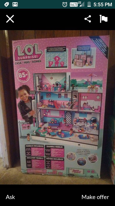 Lol doll house (Used) brought last Christmas