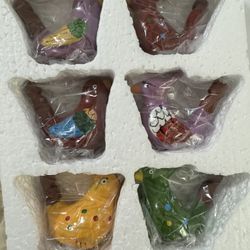 6pcs Bird Water Warbler Ceramic Whistles Bird Toy Funny Bath Musical Toys Toys Birthday Party Favors for Kids