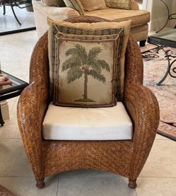 Malabar Woven Wicker Rattan Chair