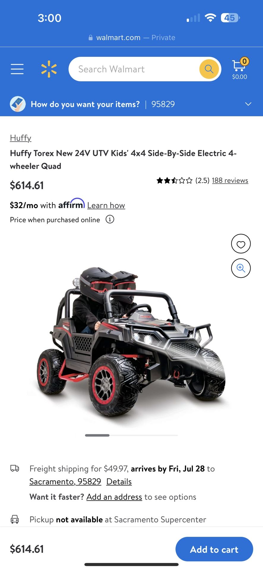 huffy 24v utv