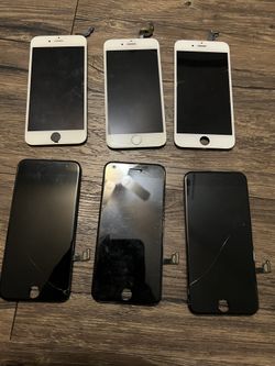 IPhone 8 And iPhone 7 Screens Only. Glass Broken But Good LCD