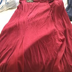 Carolyn Strauss Red Skirt Large NWT 