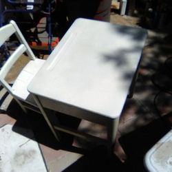 Vintage Kids School Desk 1970s