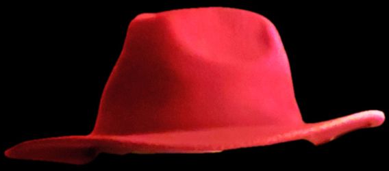 Red felt cowgirl Hat