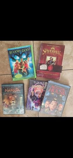 Lot of 5 Kids DVDs – Scooby-Doo, Narnia, Spiderwick & More