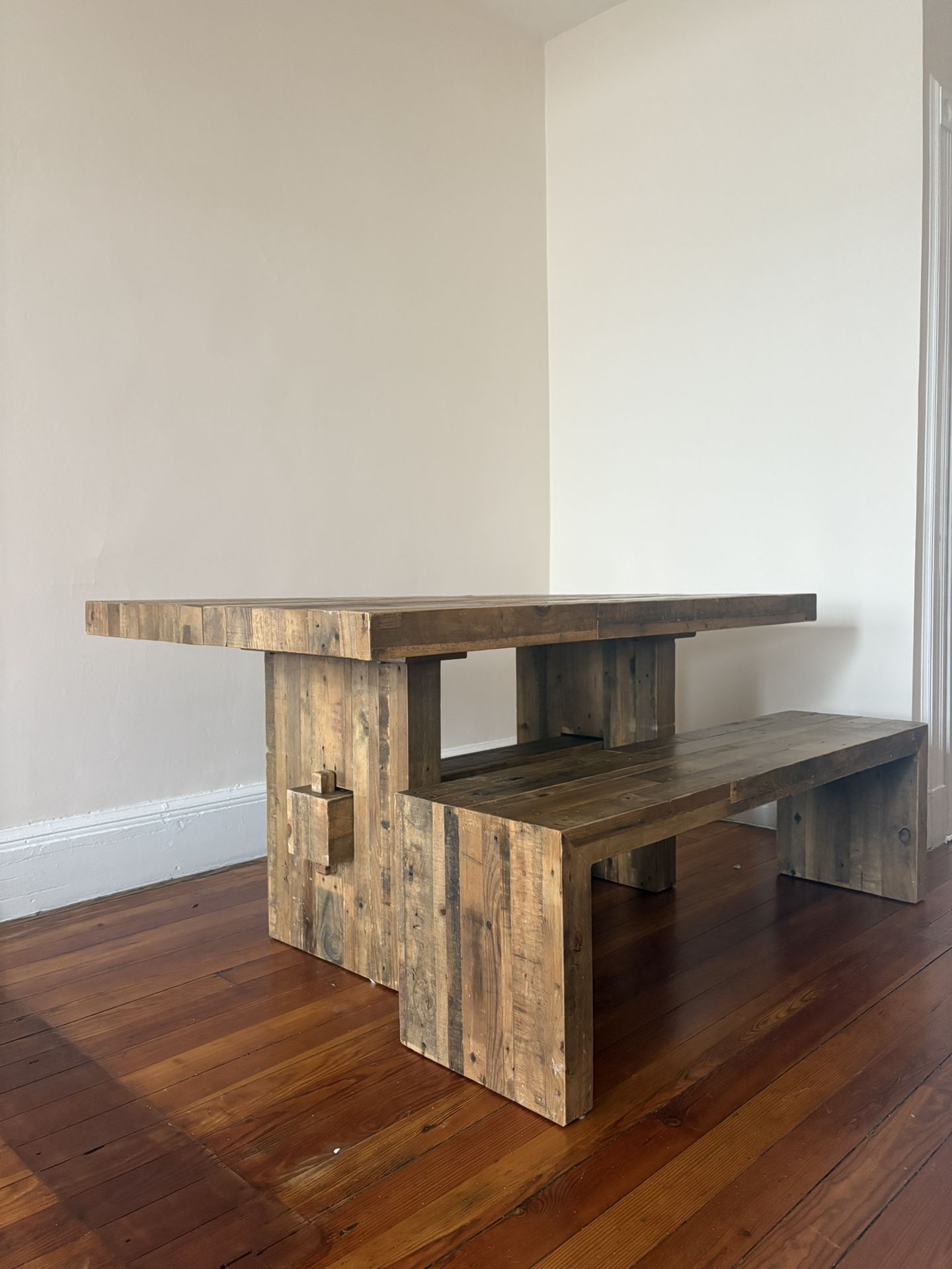 West Elm Dining table + bench