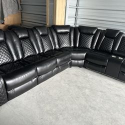 Brand New Power Reclining Sectional Couch