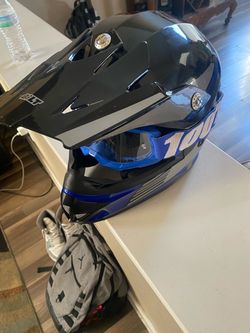 BILT Motocross Helmet with 100% Goggles