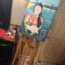 Pro Painting Easel - Rolling Adjustable In Every Way 