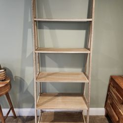 Beige, 5-Level, Ladder, Shelving Unit