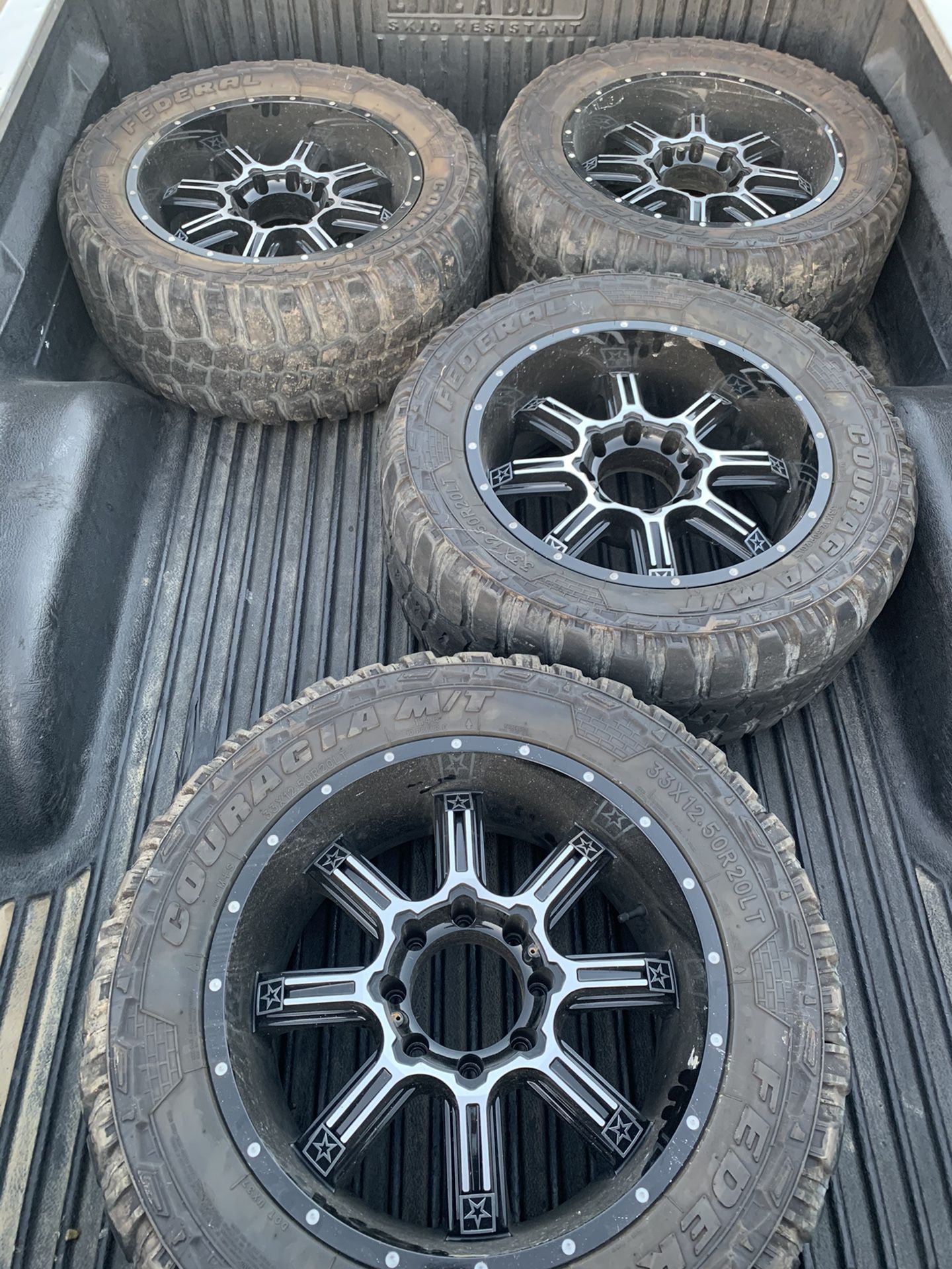 20x10 8x6.5 Chevy wheels