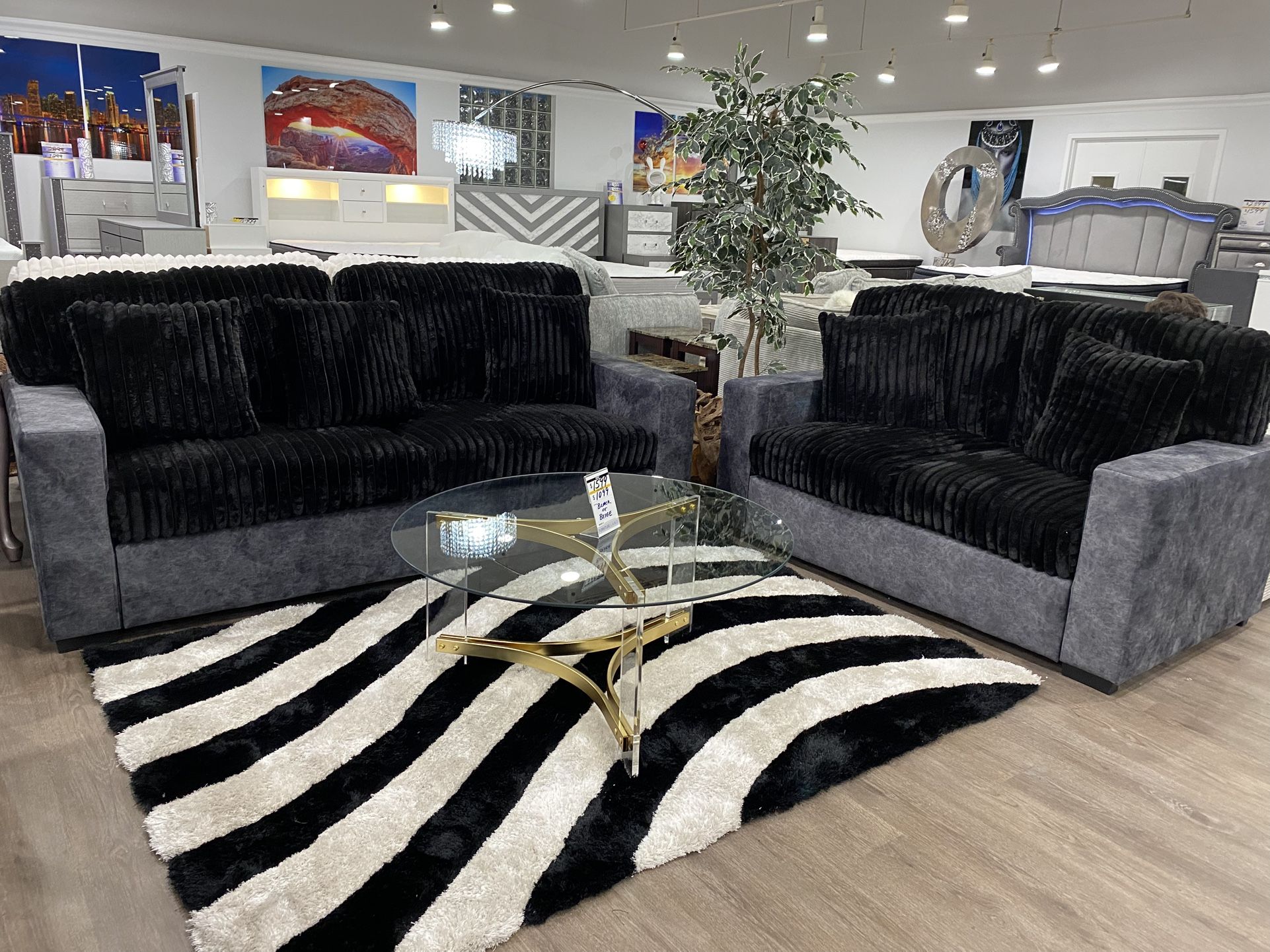 BRAND NEW 2PC SOFA & LOVESEAT LIVING ROOM SET ON SALE SUPER COMFORTABLE REMOVABLE COVERS OFFER ENDS 11/28/25!!!***