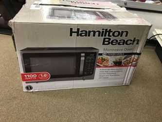 Black Hamilton Beach Microwave