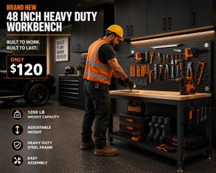 Brand new 48 inch heavy duty workbench for 120