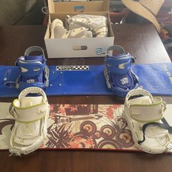 Snowboards and Boots