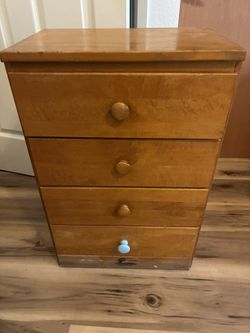 Solid Wood Dresser Kids Vintage 
