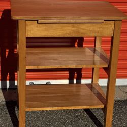 Kitchen Island Trolley With Butcher Block Vintage MSM