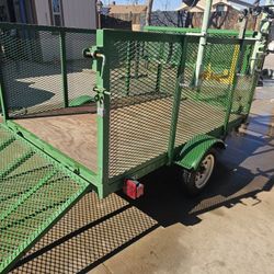 Ready To Work 5x8 Landscaping/ Yard Maintenance Trailer In Great Shape,  Lots Of Extras 