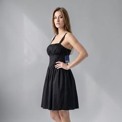 Donna Morgan Women’s Black Corset Mini Dress Sz 10, Medium