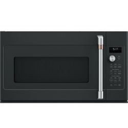🔥 NEW GE Cafe Café - 1.7 Cu. Ft. Convection Over-the-Range Microwave with Air Fry - Matte Black CVM517P3RD1