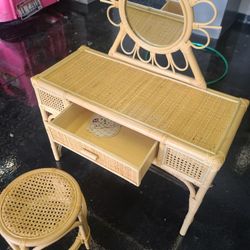 Rattan Girls Vanity