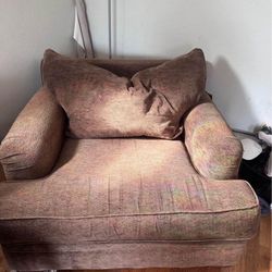 Oversized Brown Chair 