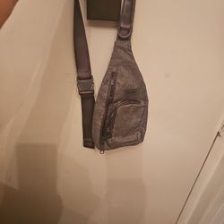 Grey /blue Vera Bradly sling Bag