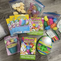 Easter Egg Coloring Kits and Plastic Eggs 