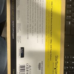  DK30CHHPD Dual HDMI Monitor USB-C Docking Station w/ 60W Power Delivery - GbE - USB 3.1