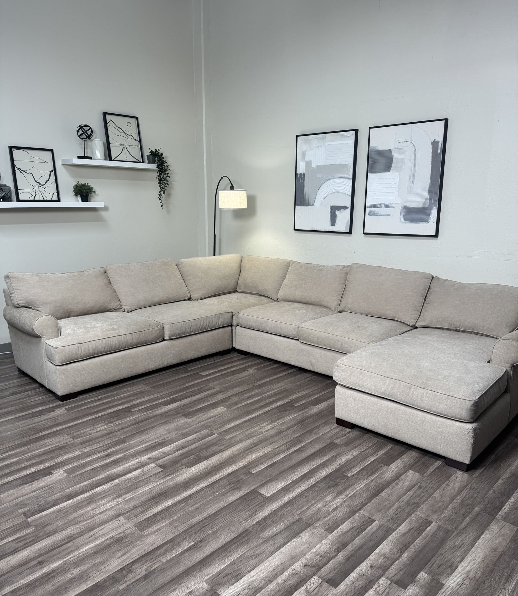FREE DELIVERY Beige Sectional Couch