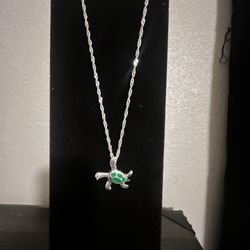 Turtle Silver Necklace 