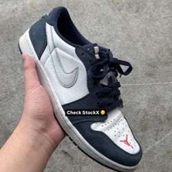Jordan 1 Low SB Midnight Navy Used No Box