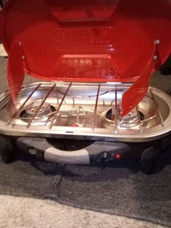Portable coleman camper stove.
