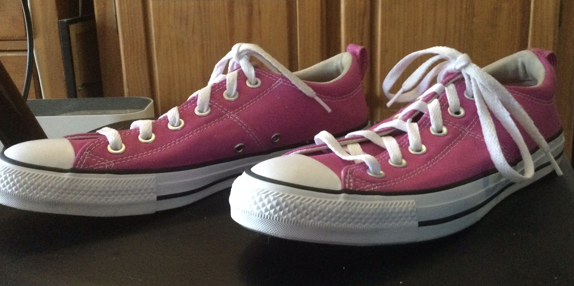 Converse Pink Tennis Shoes, Low Top,  New