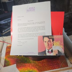 LANCE BURTON Magician  Las Vegas Headliner Autograph Letter W/coa