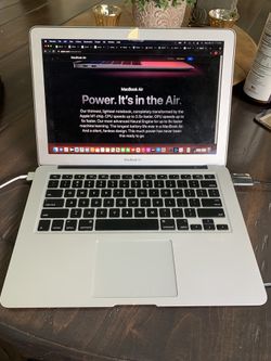 MacBook Air 13” Mid 2013 1.7ghz Intel 8gb Ram 512gb SSD