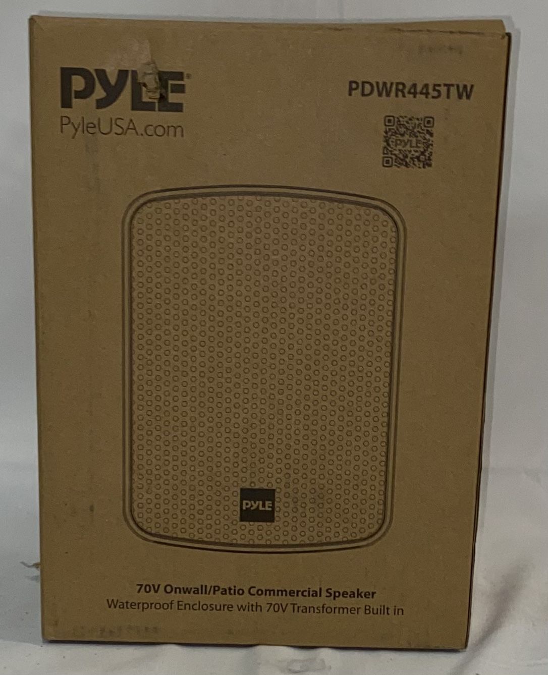 Pyle Outdoor Patio Speaker - 3.5" 2-Way Weatherproof Wall/Ceiling Mounted Dual Speaker (White)