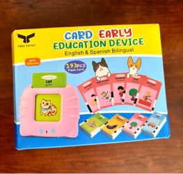 NEW English & Spanish Bilingual Learning Flash Card Toy – 193 Cards