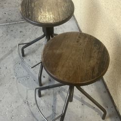 Adjustable Height Bar Stools Asking  80 For Both. 