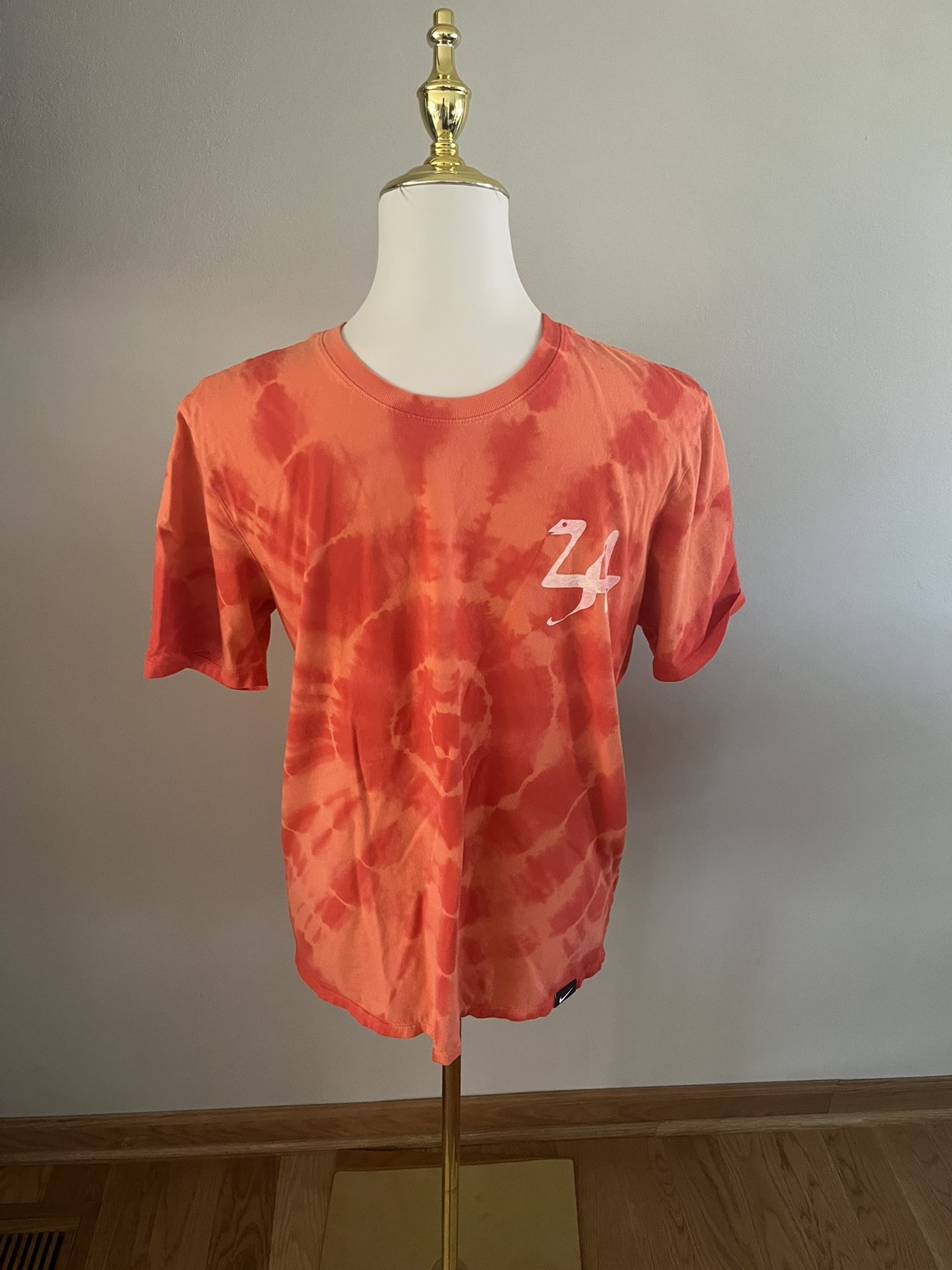  Kobe Bryant LA Lakers Nike Orange Tie Dye Shirt Athletic Cut- Medium