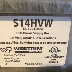S14HVW LED Power Supply Boxes