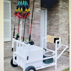 5 Rod Fishing Cart - Large