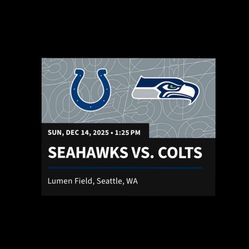 SEAHAWKS vs COLTS 