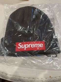 New Era Supreme box Logo Beanie Brown FW 2022