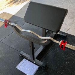 Preacher Curl Station Ez Bar Not Included