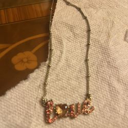 Beautiful Betsey Johnson Love Necklace