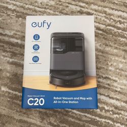 eufy Robot Vacuum Omni C20, Robot Vacuum and Mop Combo, Self Emptying, Auto Mop Washing and Auto Drying