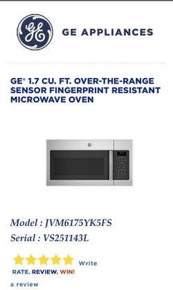GE Over The Range Microwave
