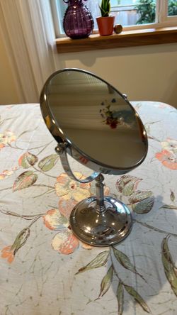 Makeup mirror, stainless
