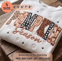 Pumpkin Season Sweatshirt Embroidery